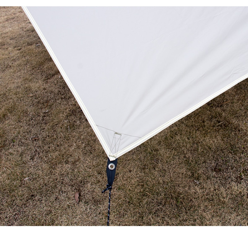 Cheap Goat Tents Large Tarp Tent Sunshade Ultralight Awning Outdoor Camping Hammock Tourist Beach Sun Shelter With Ground Nails Windproof Rope   
